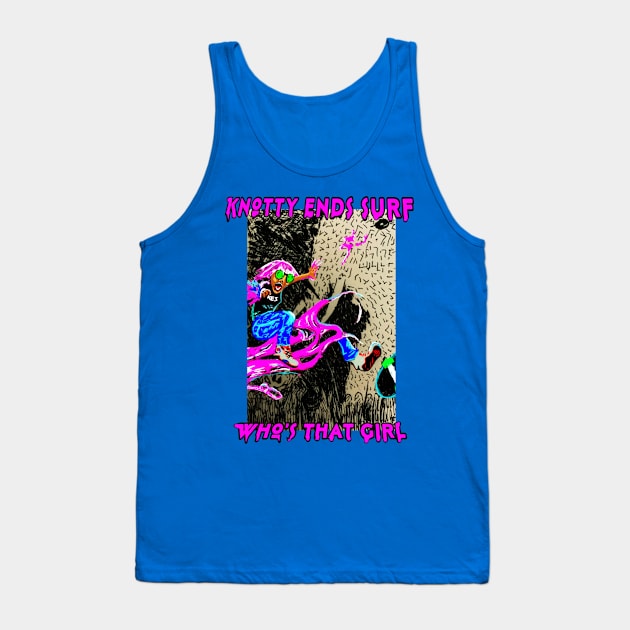 KnottyendsSurf who’s that girl Tank Top by ericbear36